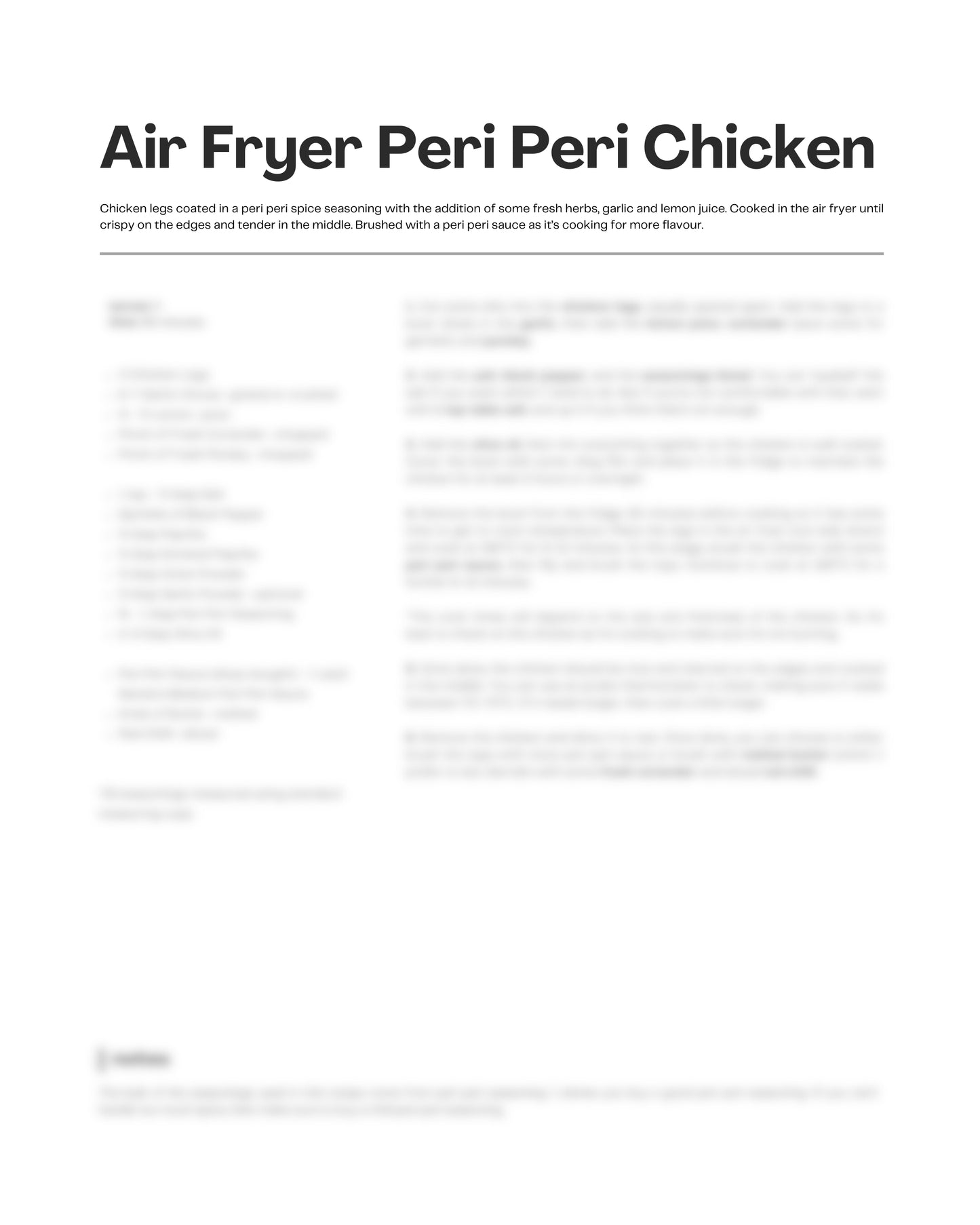 66. Air Fryer Peri Peri Chicken Recipe