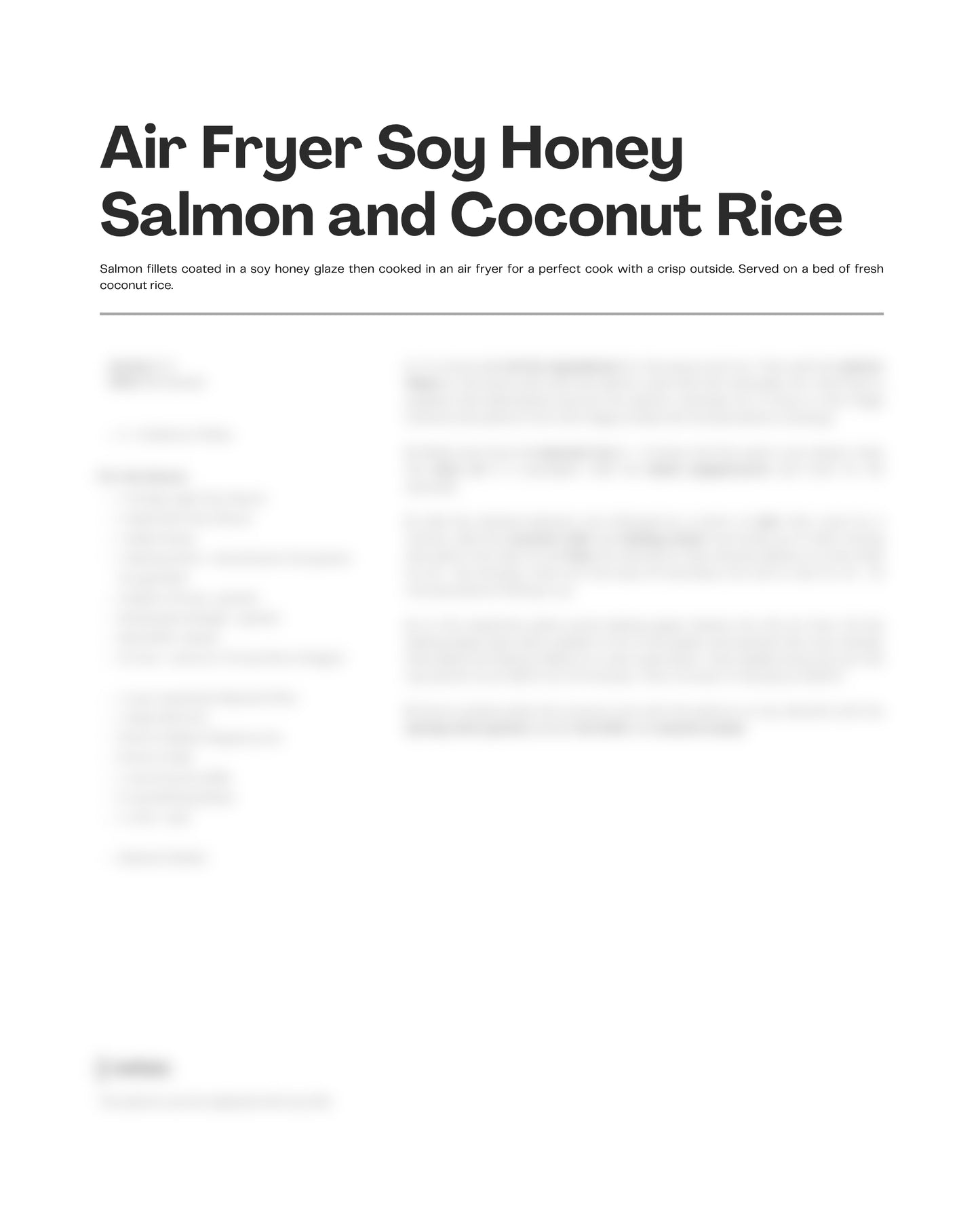 94. Air Fryer Soy Honey Salmon and Coconut Rice