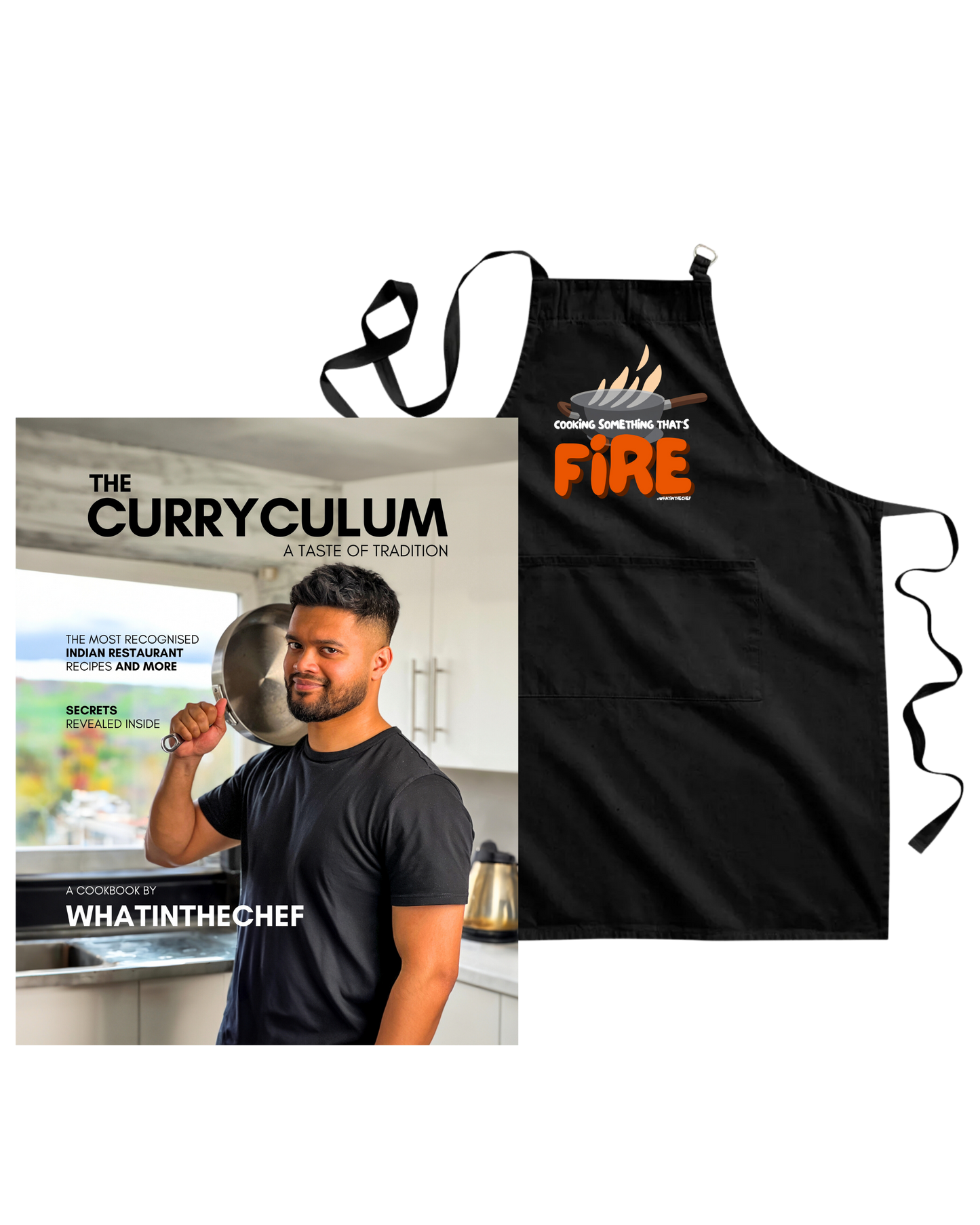 PRE-ORDER - (BUNDLE) The Curryculum (Paperback) + "FIRE" Apron