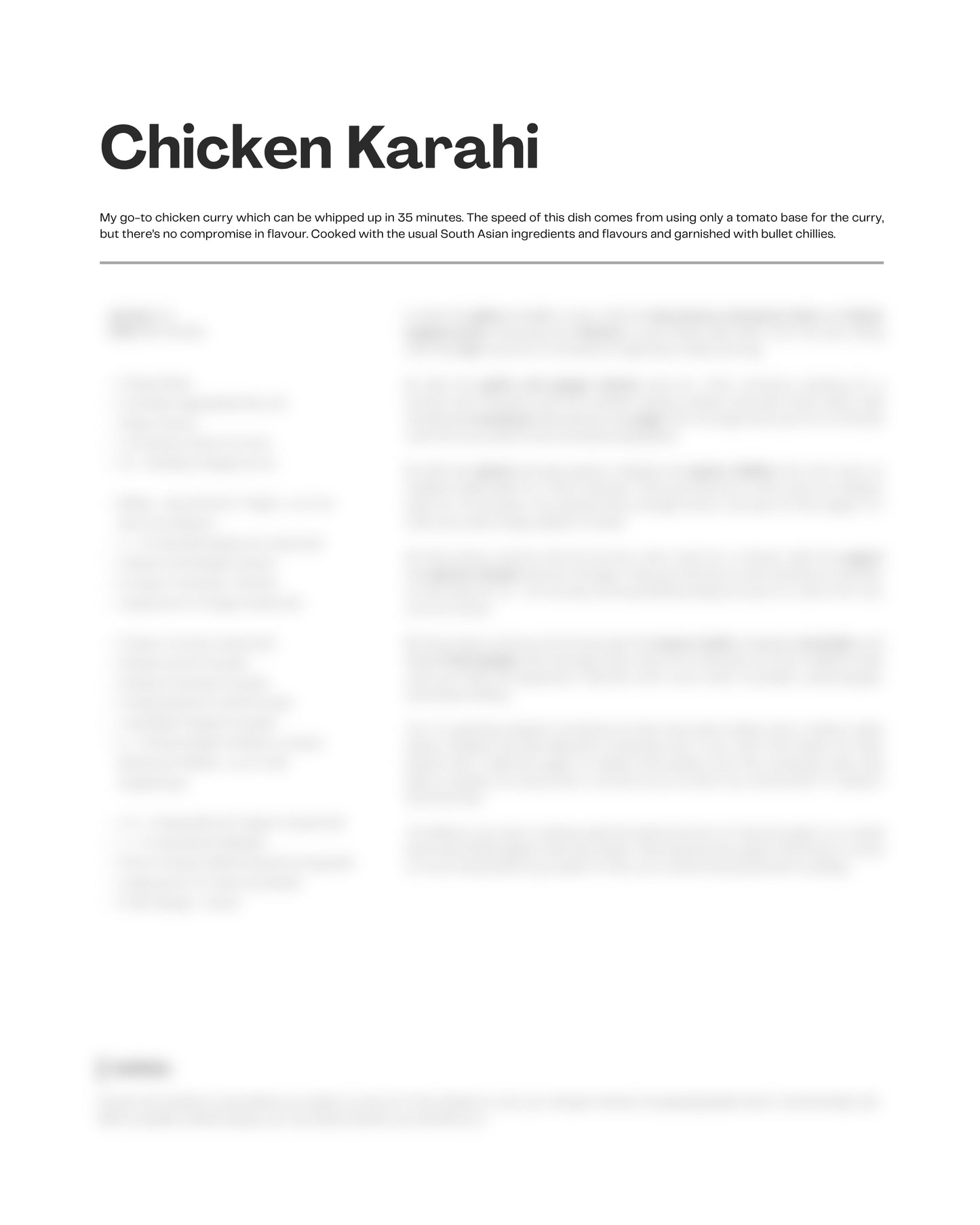 83. Chicken Karahi in 35 minutes.. ish e-Recipe