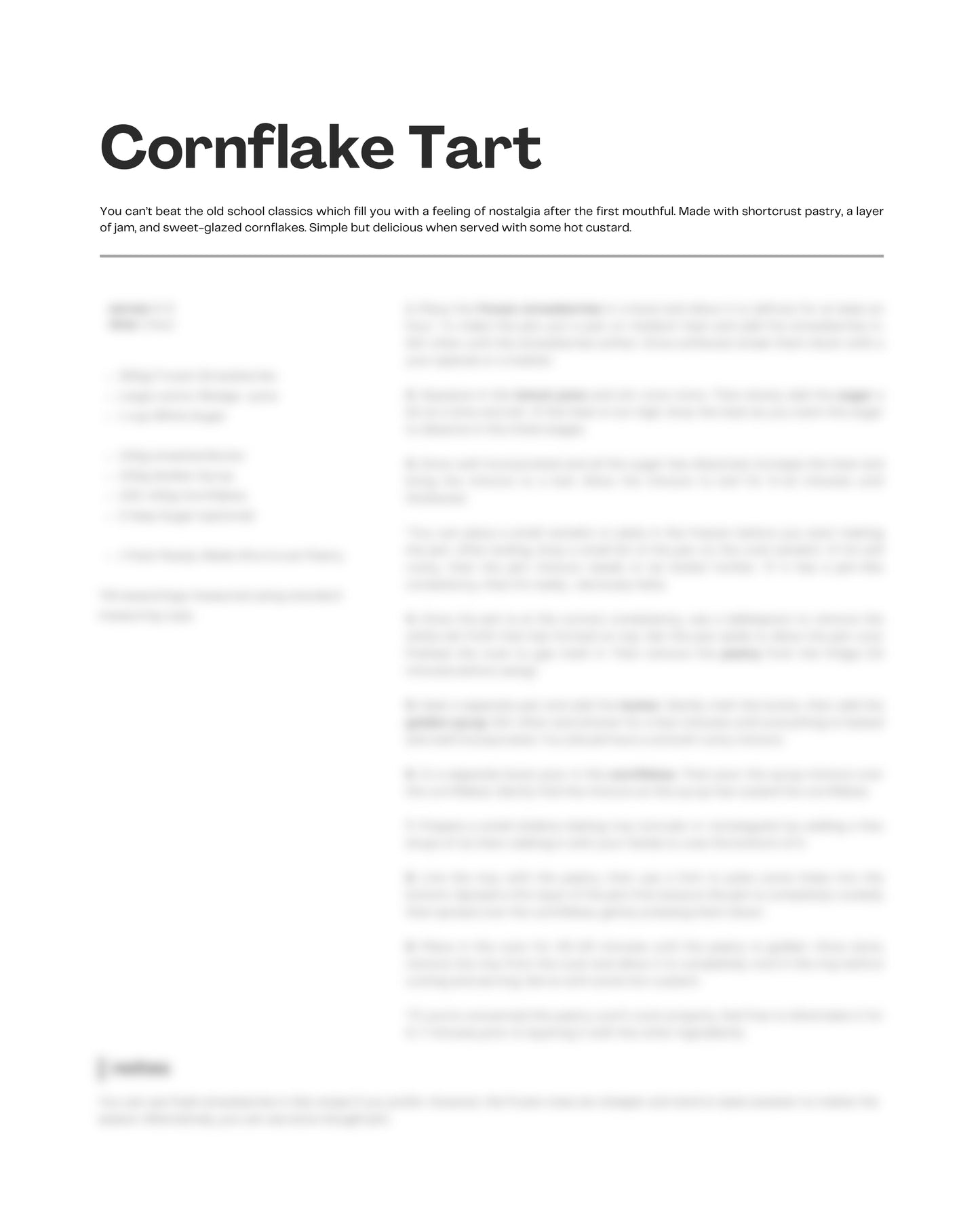 29. Cornflake Tart e-Recipe