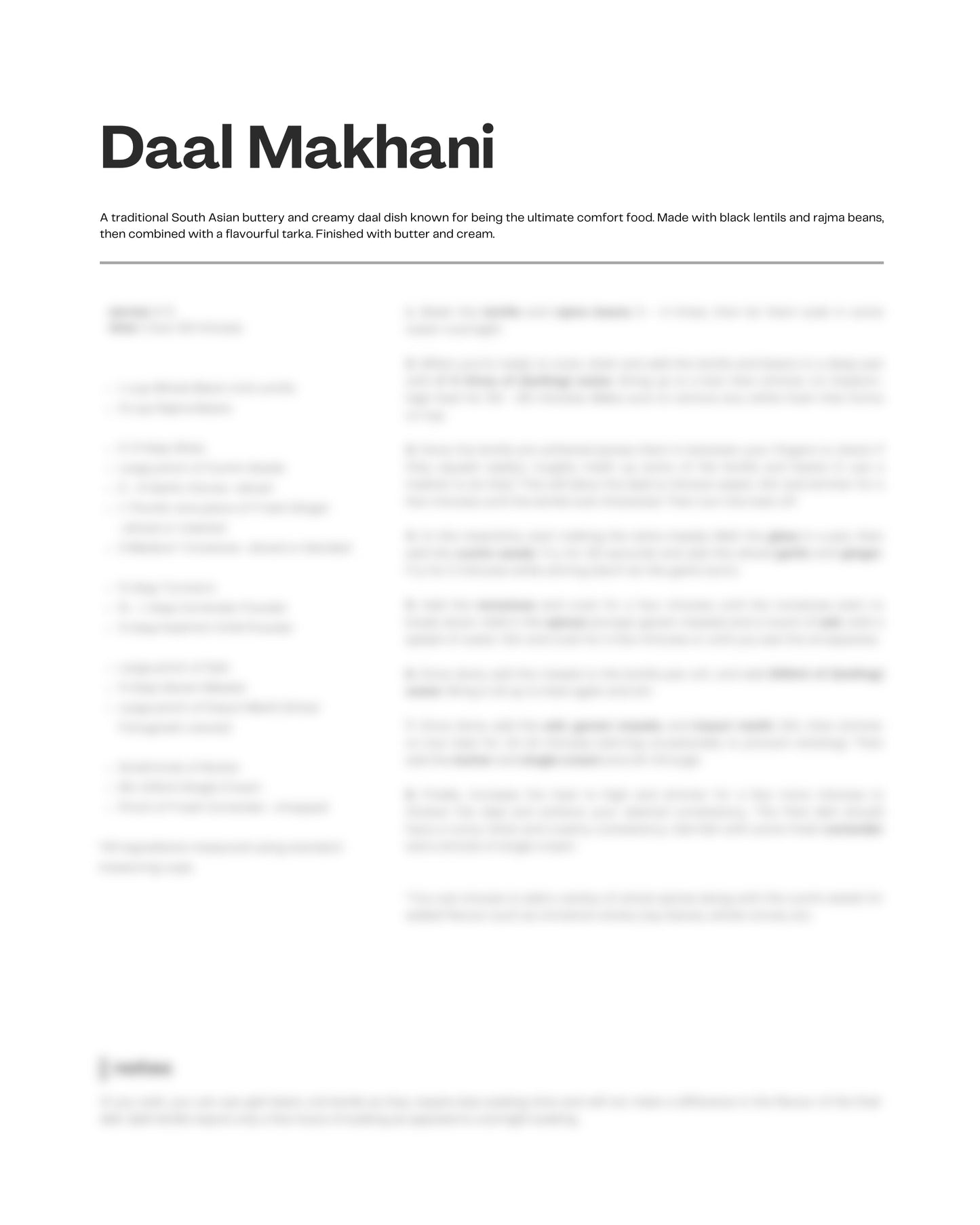 49. Daal Makhani e-Recipe