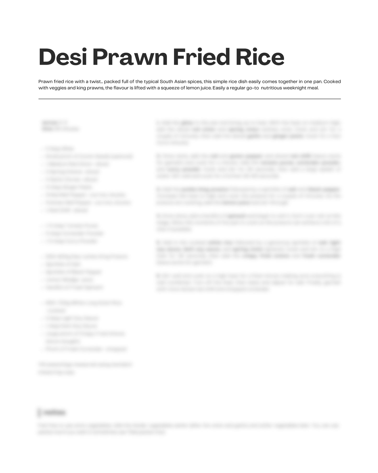 27. Desi Prawn Fried Rice e-Recipe