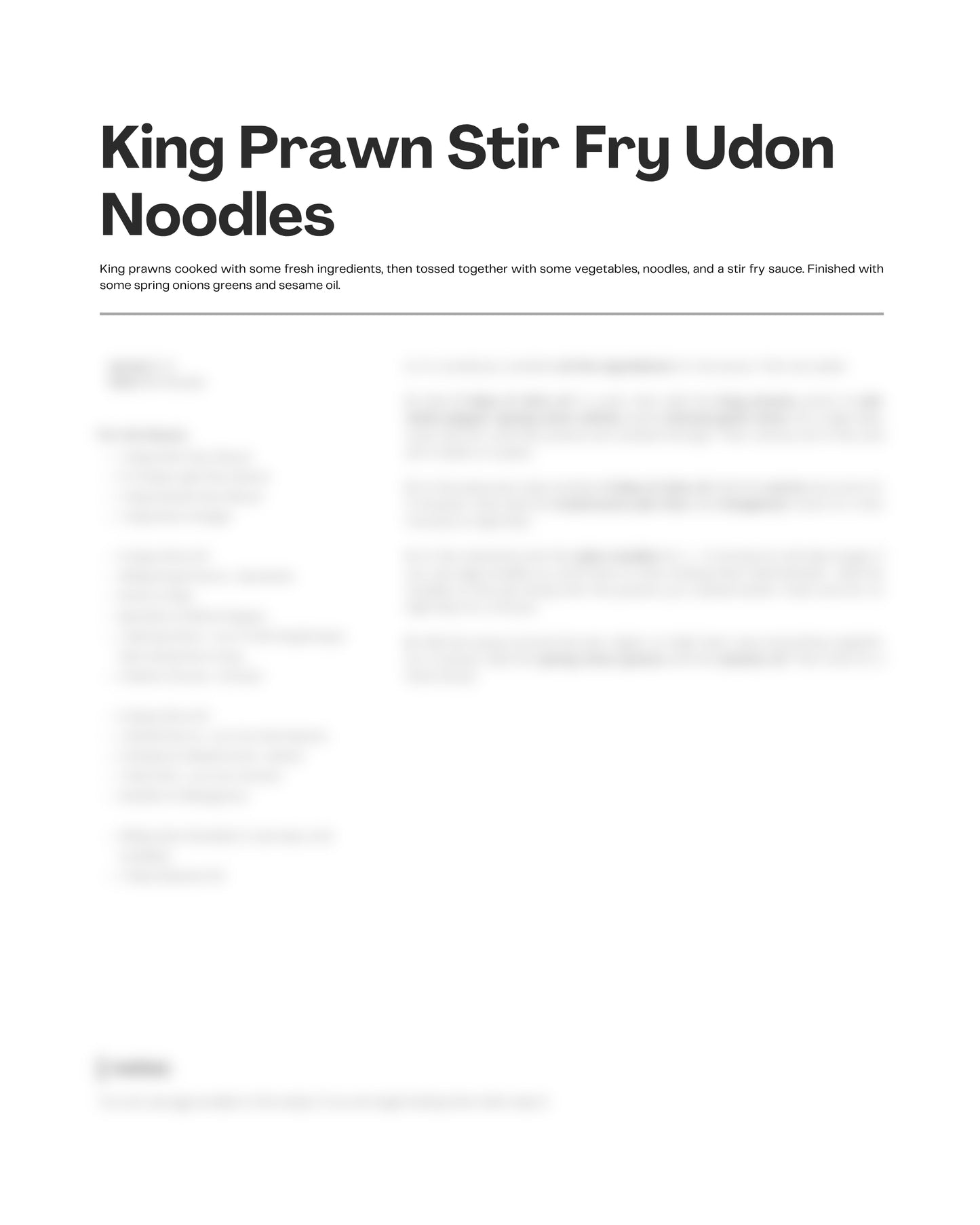 96. King Prawn Stir Fry Udon Noodles