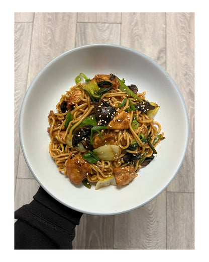 99. Teriyaki Chicken Noodle Stir Fry