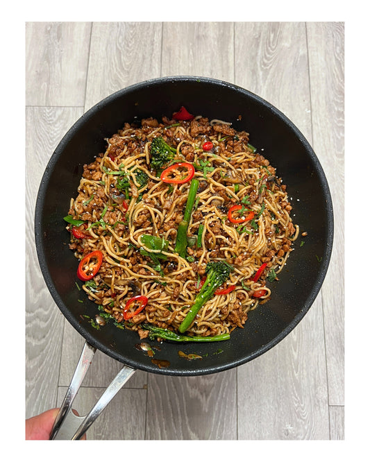 86. Chilli Garlic Chicken Noodles e-Recipe