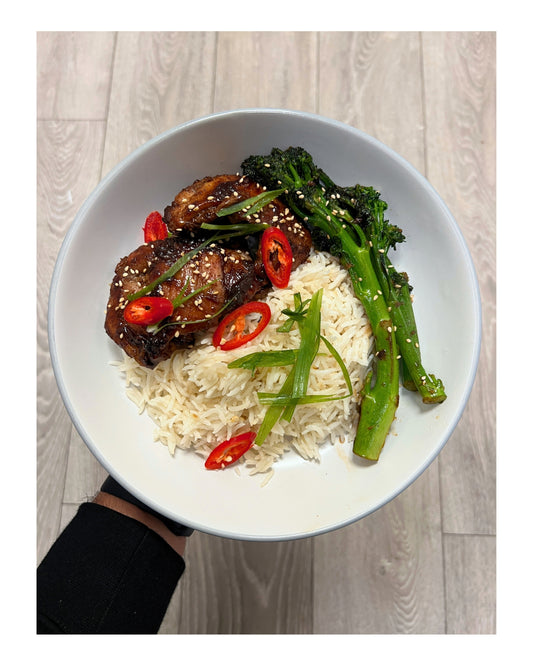 88. Sticky Soy Chicken & Coconut Rice
