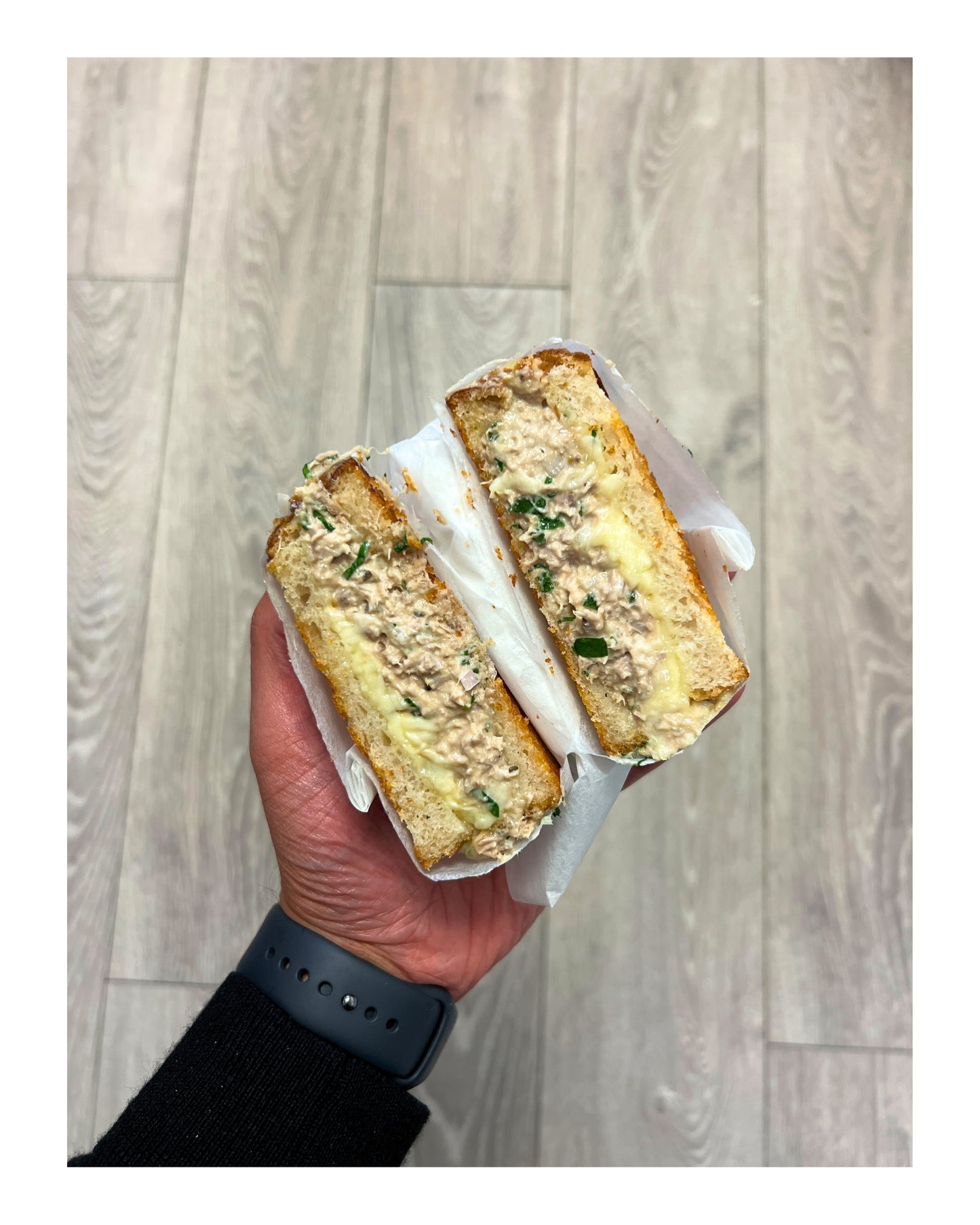 85. Garlic Herb Parmesan Tuna Melt