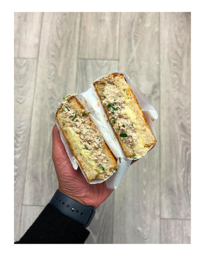 85. Garlic Herb Parmesan Tuna Melt