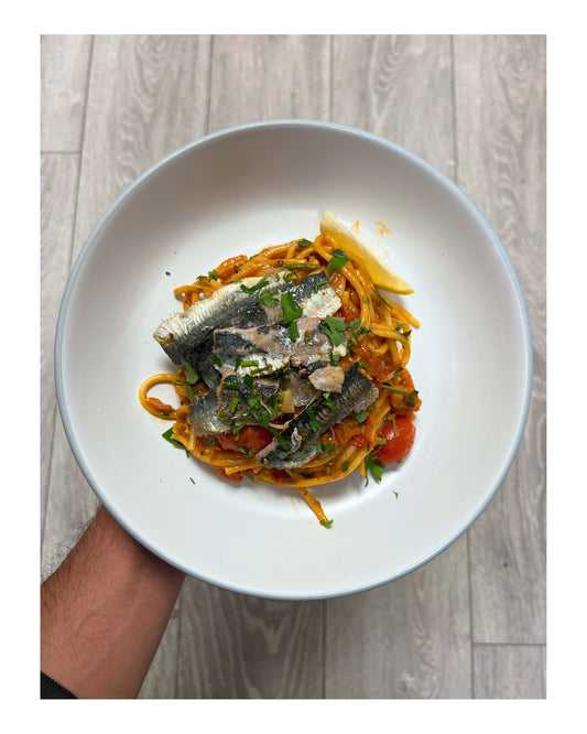 90. Tomato Spaghetti & Lemon Fish e-Recipe