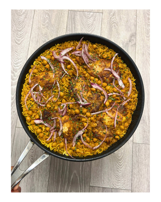 81. One Pan Chicken Shawarma Rice e-Recipe