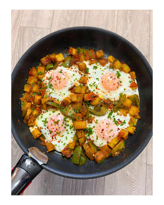 50. Breakfast Potatoes and Eggs e-Recipe