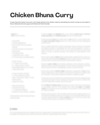 10. Chicken Bhuna Curry e-Recipe