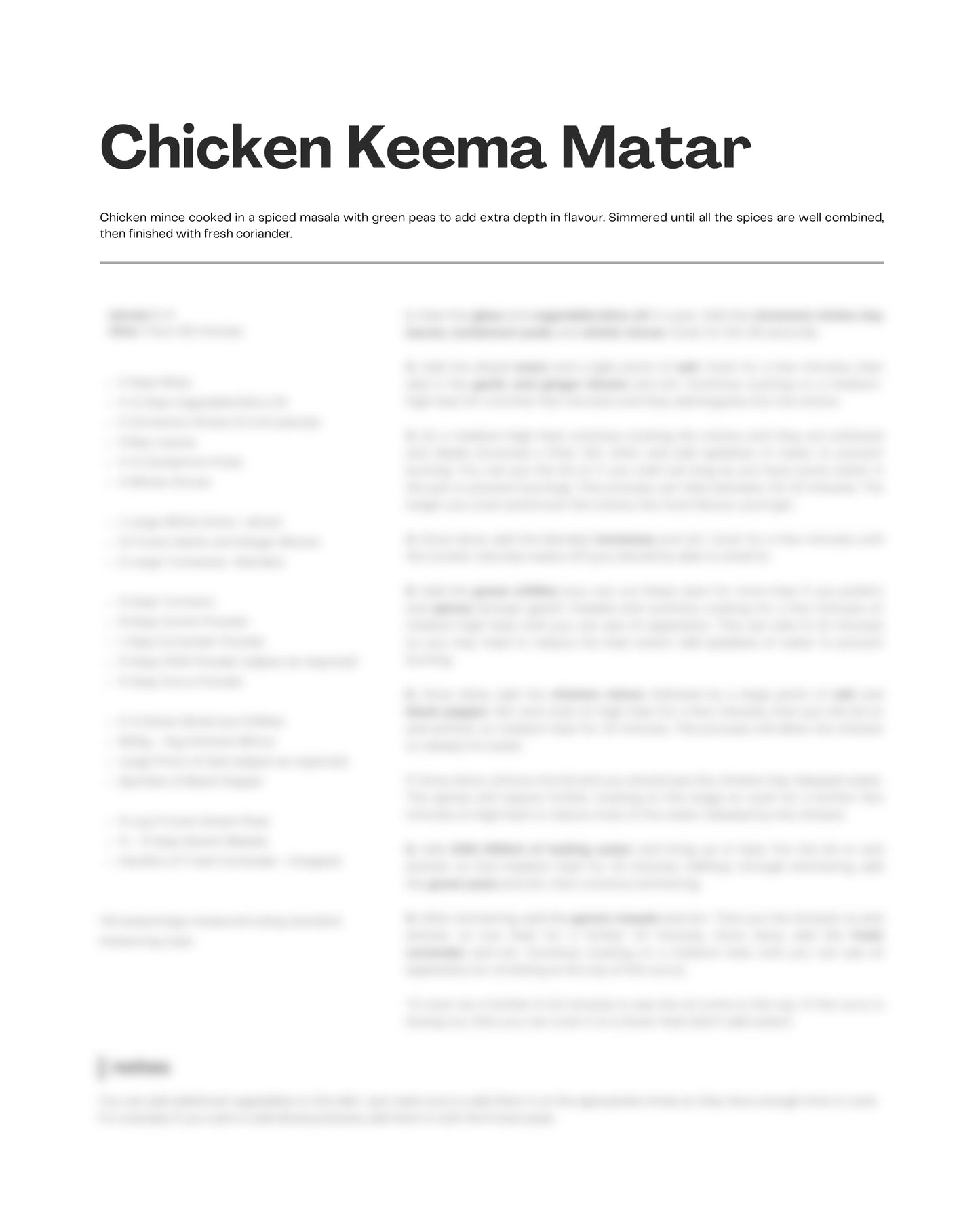 56. Chicken Keema Matar e-Recipe