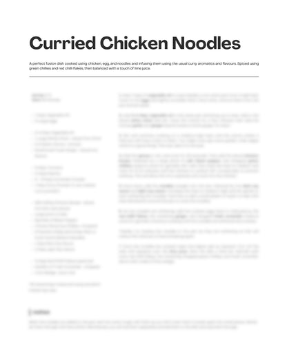 15. Curried Chicken Noodles e-Recipe