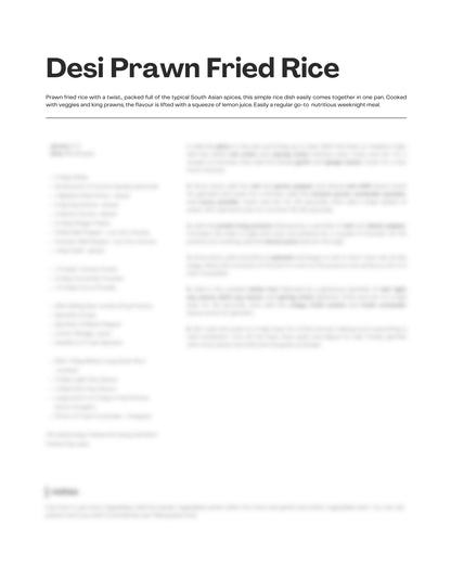 27. Desi Prawn Fried Rice e-Recipe