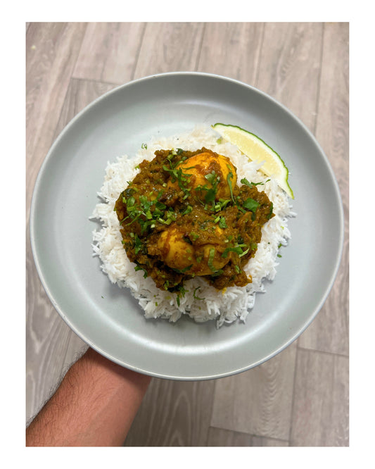 21. Egg Bhuna and Potato Curry e-Recipe
