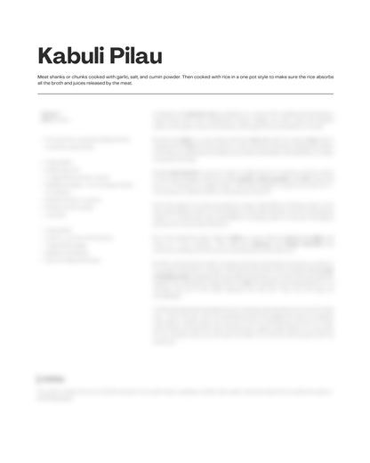 101. Kabuli Pilau