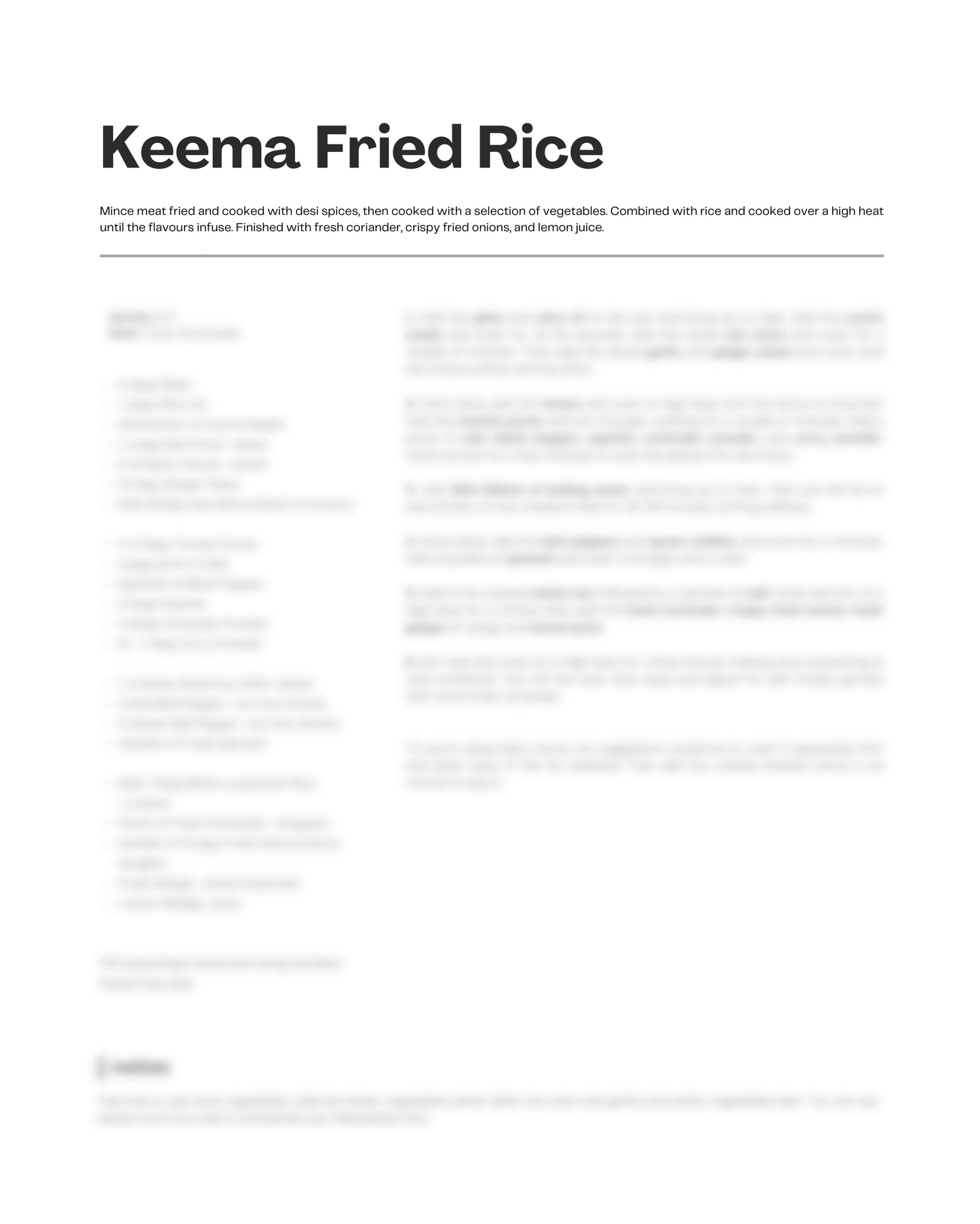 60. Keema Fried Rice e-Recipe