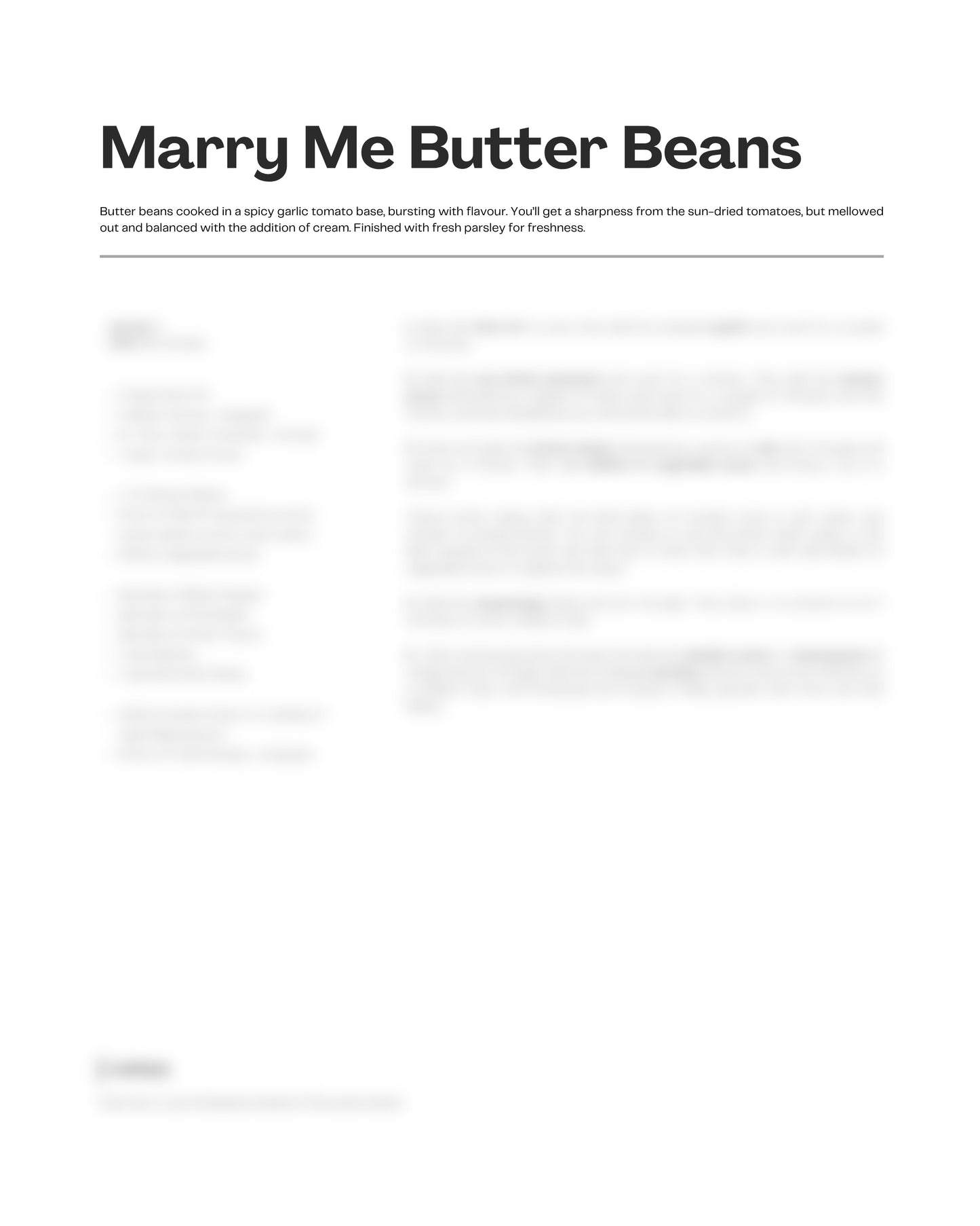 75. Marry Me Butter Beans e-Recipe