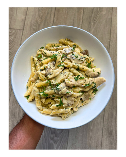 73. One Pot Creamy Dijon Chicken Pasta e-Recipe