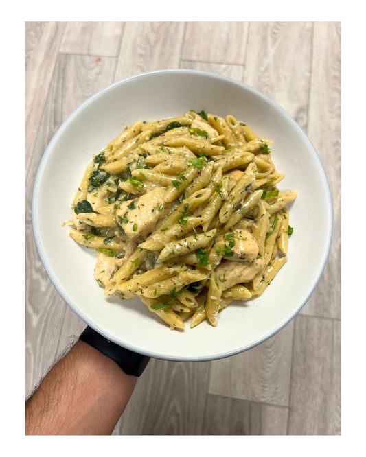 28. One Pot Creamy Alfredo Style Chicken Pasta e-Recipe
