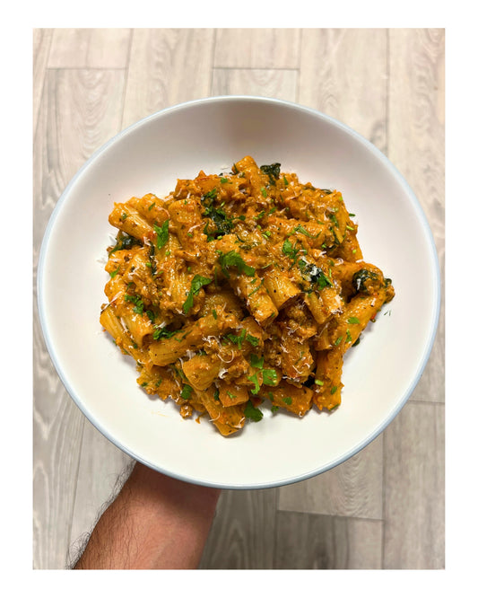 22. One Pot Creamy Mince Rigatoni Pasta e-Recipe