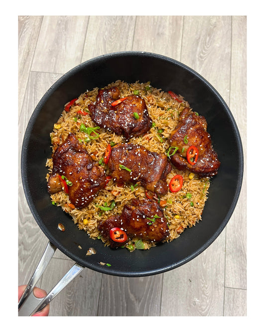62. One Pot Honey Chilli Garlic Chicken & Rice e-Recipe