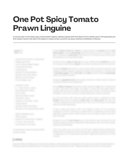 45. One Pot Spicy Tomato Prawn Linguine e-Recipe