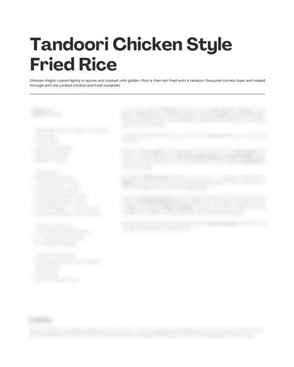 97. Tandoori Chicken Style Fried Rice