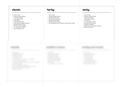 WhatInTheChefs' e-Recipe Cards